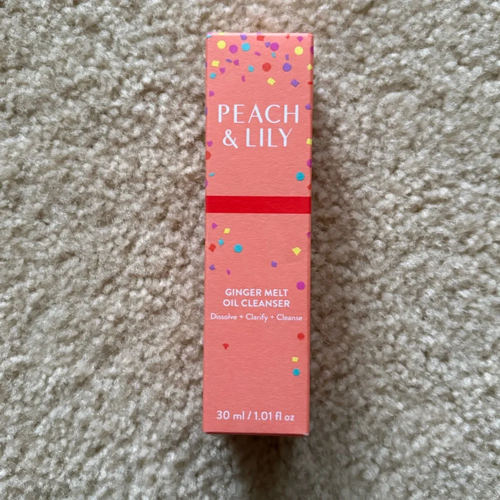NWT Peach & Lily Ginger Melt Oil Cleanser Travel Size.